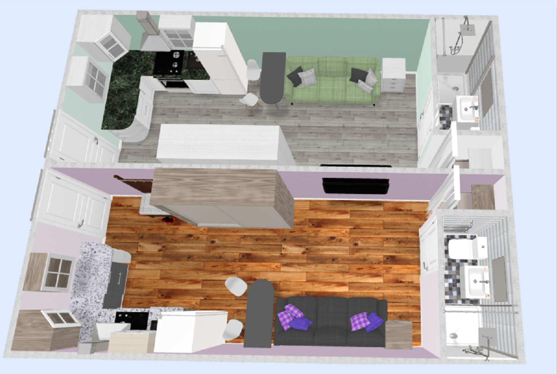 Планировка цокольного этажа